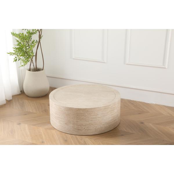 Modena beige/brun ø80x30cm