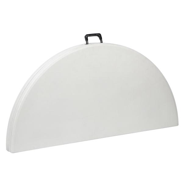 Foldebord hvid ø122x74cm