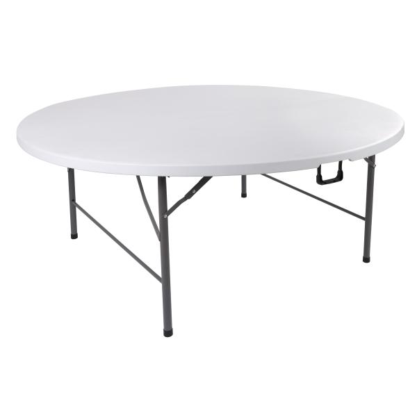 Foldebord hvid ø180x74cm