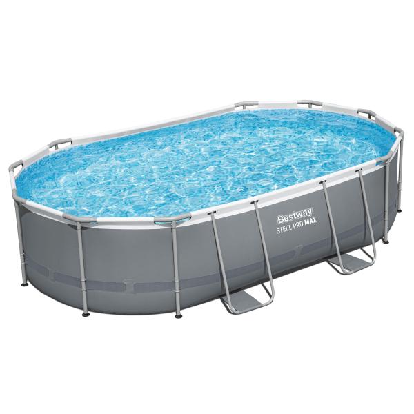 Ovalt poolsæt over jorden, 4,88 m x 3,05 m x 1,07 m