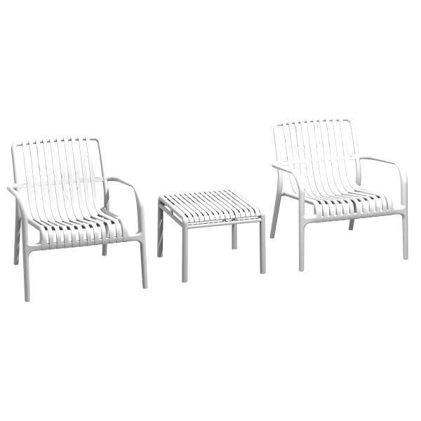 Malta loungesæt hvid