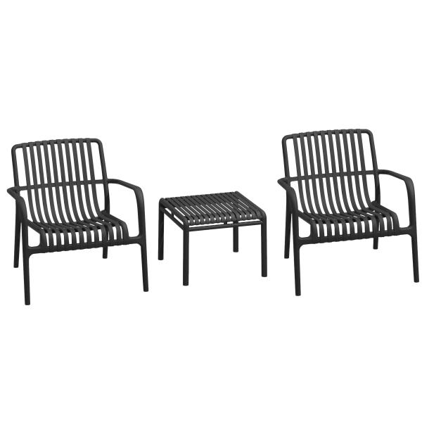 Malta loungesæt sort