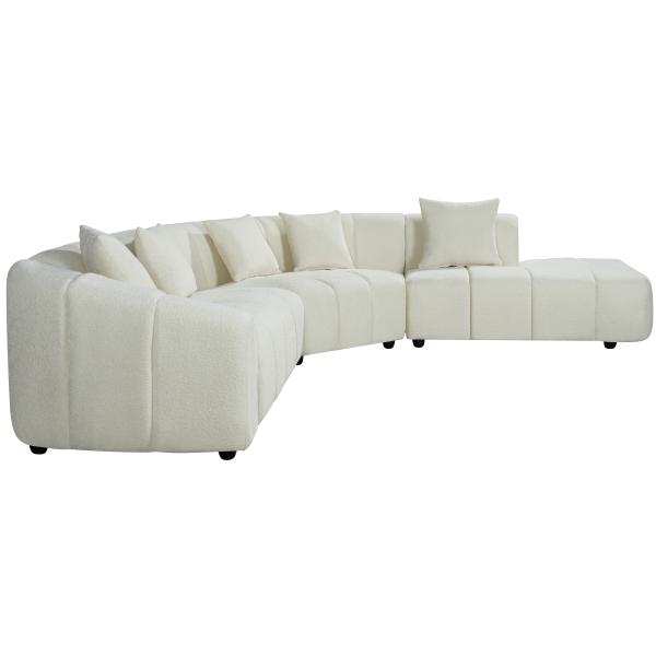 Lund højrevendt stof beige