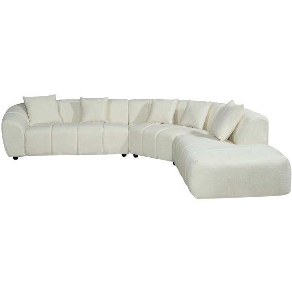 Lund højrevendt stof beige