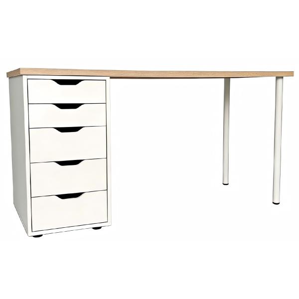 Kristiansund hvid 140x59x73cm