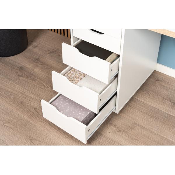Kristiansund hvid 140x59x73cm