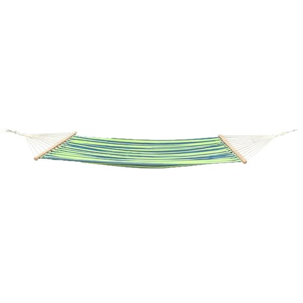 Premium hængekøje 200x150cm grøn/blå