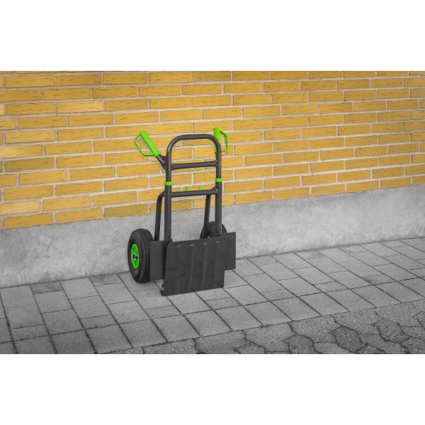 Foldbar sækkevogn med gummihjul 