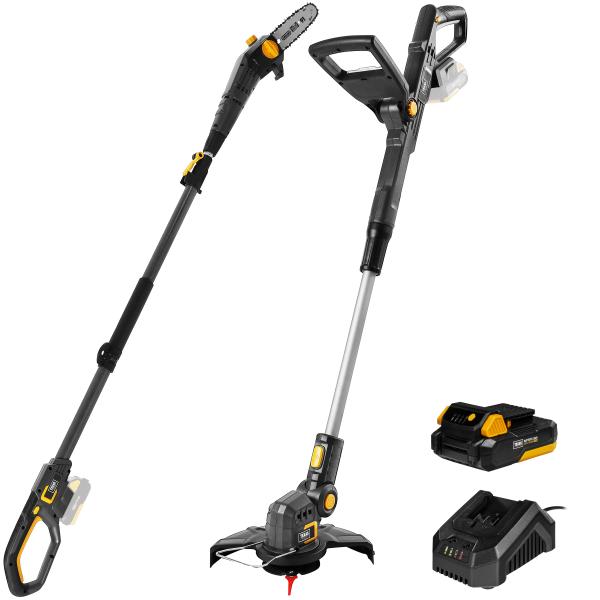 20V kombipakke: trim+stangsav