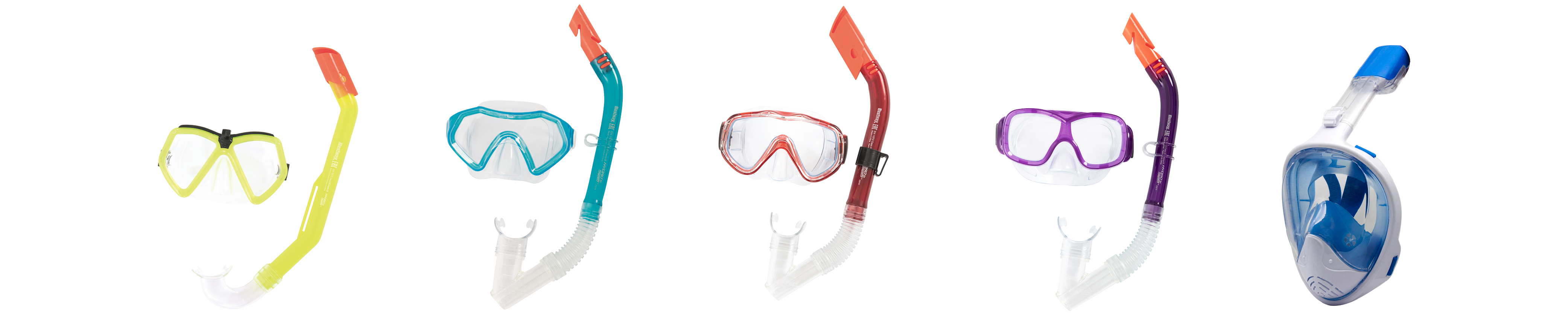 Dykkermaske med snorkel snorkel